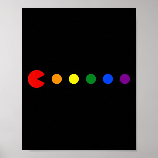 Rainbow Polka Dot Gay Pride Month Lgbtq Ally Poster (Vorne)