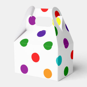 RAINBOW POLKA DOT GESCHENKSCHACHTEL