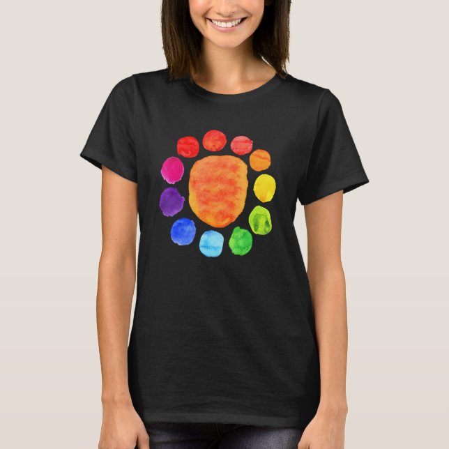Rainbow Polka Dot September 15th International Dot T-Shirt (Vorderseite)