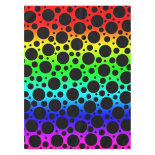 Rainbow Polka Dot Tischdecke