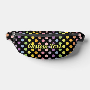 Rainbow Polka Dots Pattern Bauchtasche