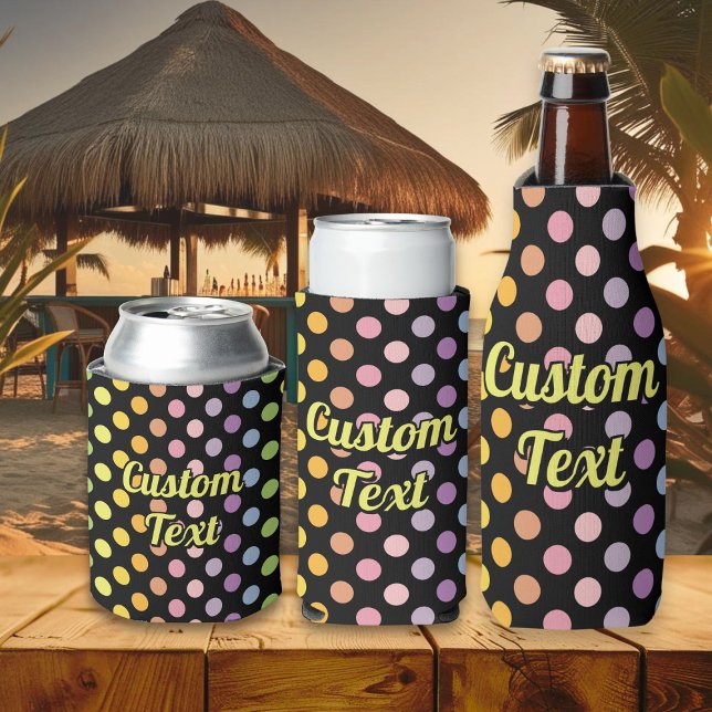 Rainbow Polka Dots Pattern Dosenkühler (Von Creator hochgeladen)