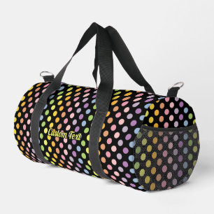 Rainbow Polka Dots Pattern Duffle Bag