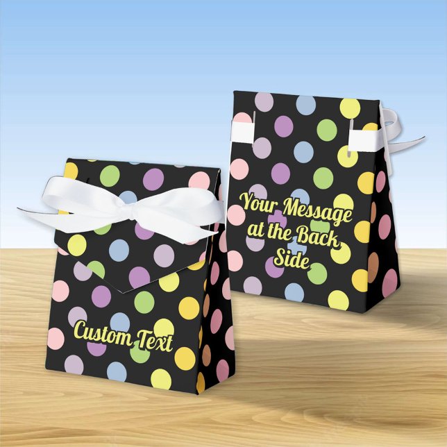 Rainbow Polka Dots Pattern Geschenkschachtel (Von Creator hochgeladen)