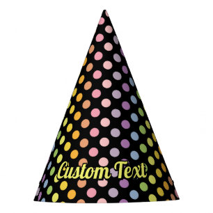 Rainbow Polka Dots Pattern Partyhütchen