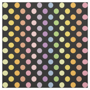 Rainbow Polka Dots Pattern Stoff