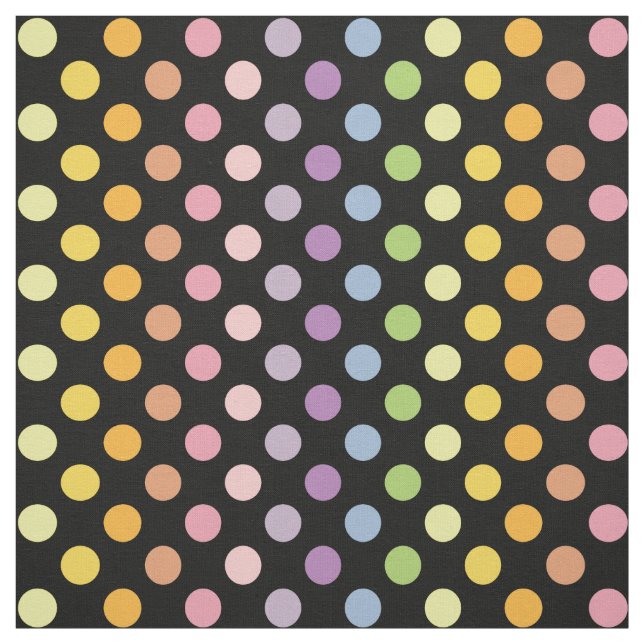 Rainbow Polka Dots Pattern Stoff (Muster)