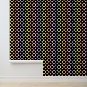 Rainbow Polka Dots Pattern Tapete