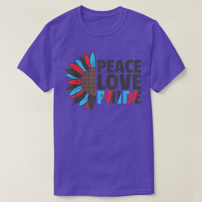 Rainbow Polyamory Flag Pride Lgbtq Sunflower  T-Shirt (Design vorne)