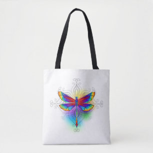 Rainbow Polygonal Dragonfly