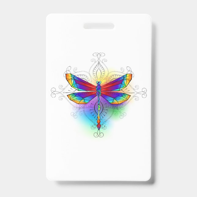 Rainbow Polygonal Dragonfly Ausweis (Vorderseite)