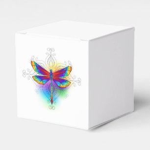 Rainbow Polygonal Dragonfly Geschenkschachtel