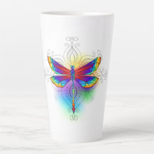 Rainbow Polygonal Dragonfly Milchtasse
