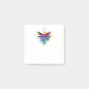 Rainbow Polygonal Dragonfly Post-it Klebezettel