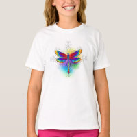 Rainbow Polygonal Dragonfly
