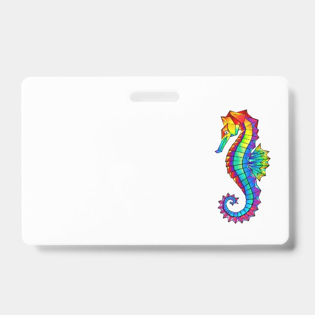 Rainbow Polygonal Seepferd Ausweis (Vorderseite)