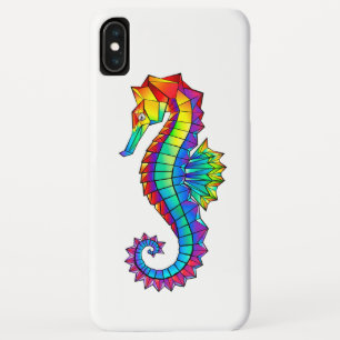 Rainbow Polygonal Seepferd Case-Mate iPhone Hülle