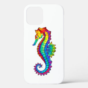 Rainbow Polygonal Seepferd Case-Mate iPhone Hülle