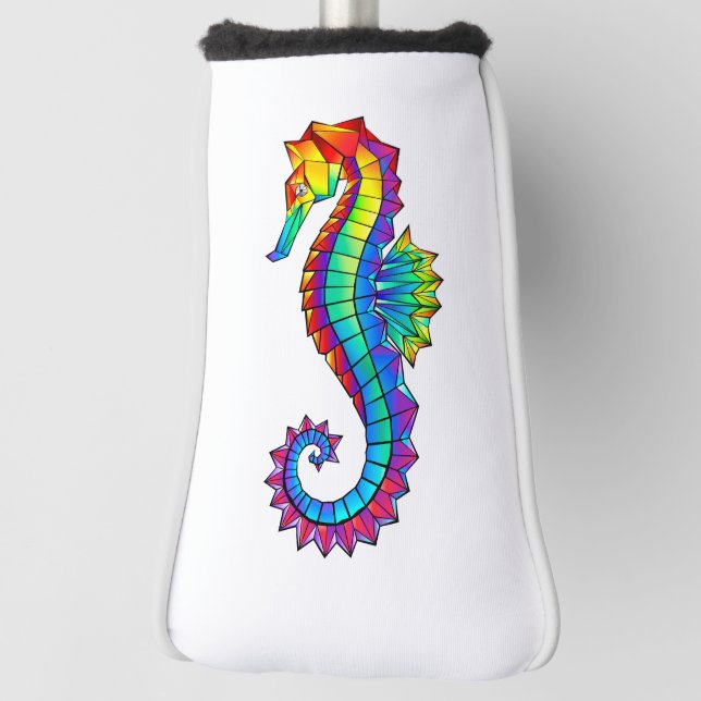 Rainbow Polygonal Seepferd Golf Headcover (Rotieren 90)