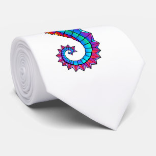 Rainbow Polygonal Seepferd Krawatte