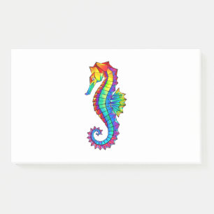 Rainbow Polygonal Seepferd Post-it Klebezettel