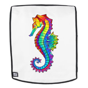 Rainbow Polygonal Seepferd Rucksack