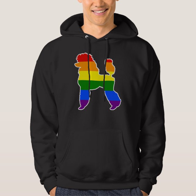 Rainbow Poodle Hoodie (Vorderseite)