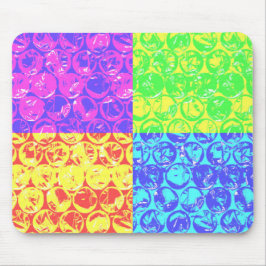 Rainbow Pop Art Bubble Packung Mousepad