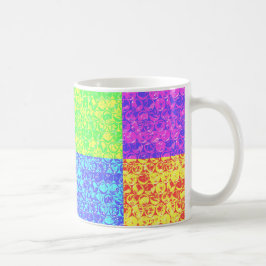 Rainbow Pop Art Bubble Packung Tasse