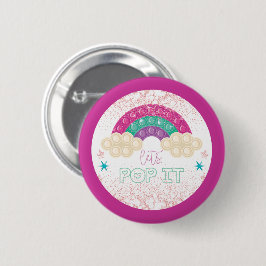 Rainbow Pop It Birthday Button
