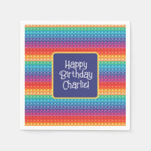 Rainbow Pop It Fidget Toy Pattern Personalisiert