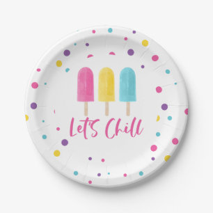 Rainbow Pop Let's Chill Geburtstag Pappteller