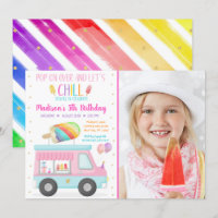 Rainbow Popsice Ice Cream Truck Geburtstag