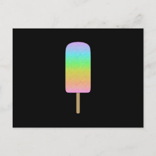 Rainbow Popsicle Postkarte