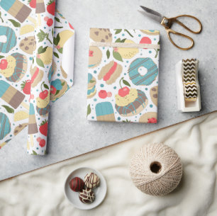 Rainbow Popsicles Wrapping Paper Roll Geschenkpapier