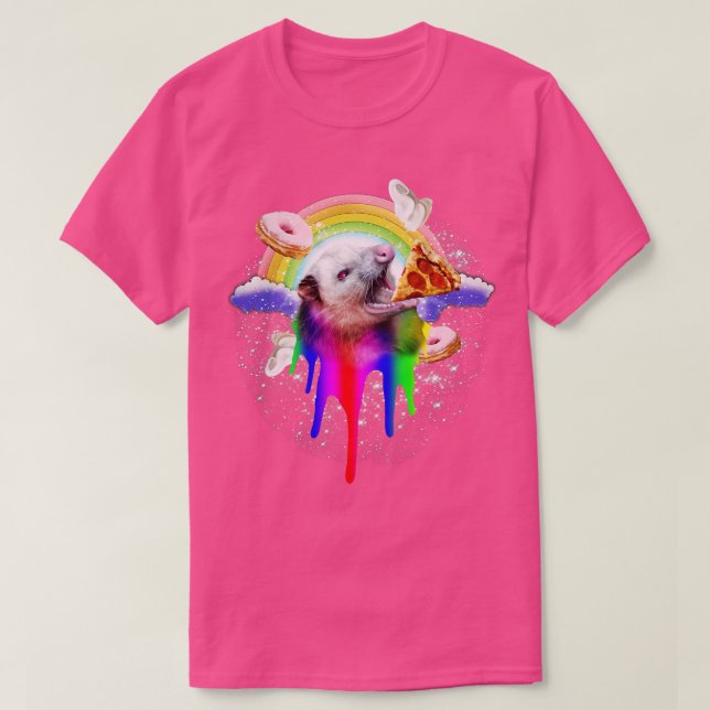 Rainbow Possum T-Shirt (Design vorne)
