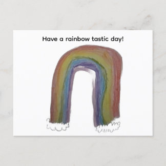 Rainbow-Postkarte Feiertagspostkarte