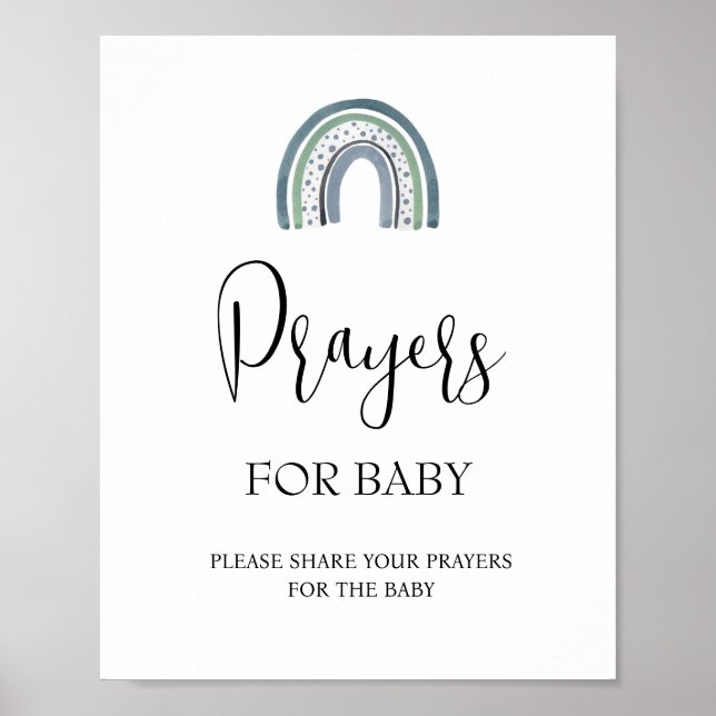 Rainbow Prayers für Baby Showunterschrift Poster (Vorne)