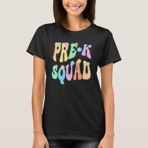 Rainbow Pre K Squad Retro Prek Little Miss 60er T-Shirt