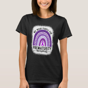 Rainbow Preemie Wir tragen Lila für Frühreife Aw T-Shirt