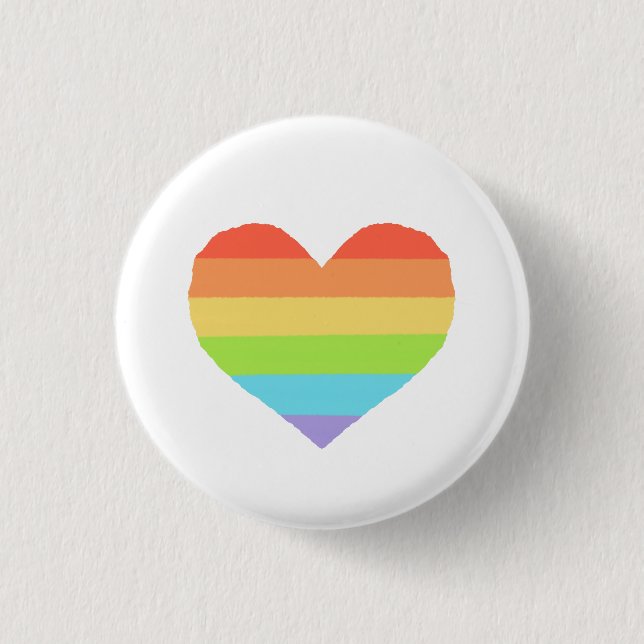 Rainbow Pride Abzeichen Button (Vorderseite)