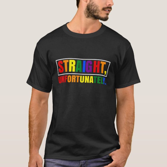 Rainbow Pride Ally LGBT Gay Straight Leider T-Shirt (Vorderseite)