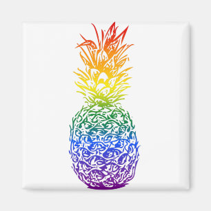 Rainbow Pride Ananas LGBTQ Magnet