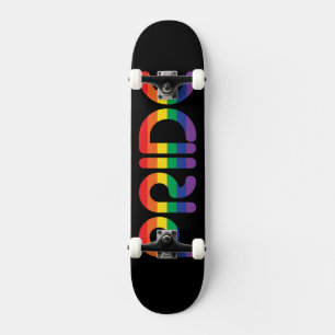 Rainbow Pride Ballon Letters Skateboard