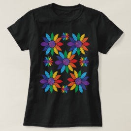 Rainbow Pride Blume T-Shirt