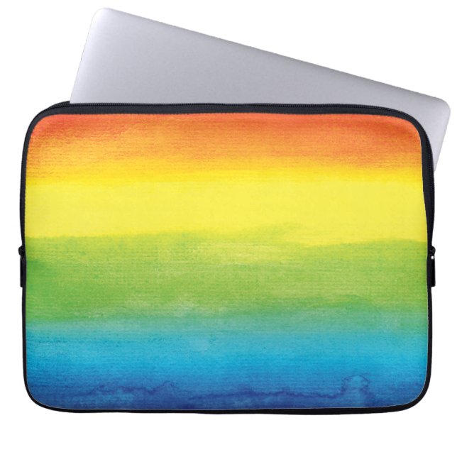 Rainbow Pride Bright Vibrann Laptopschutzhülle (Vorderseite)