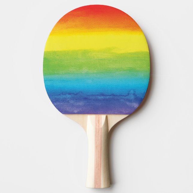 Rainbow Pride Bright Vibrann Tischtennis Schläger (Vorderseite)
