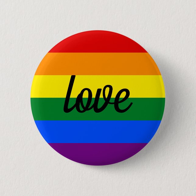 Rainbow Pride Button (Vorderseite)