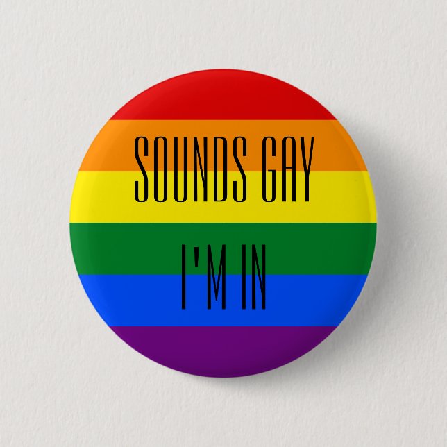 Rainbow Pride Button (Vorderseite)