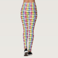 Rainbow Pride Crayons Art Artist Print Leggings